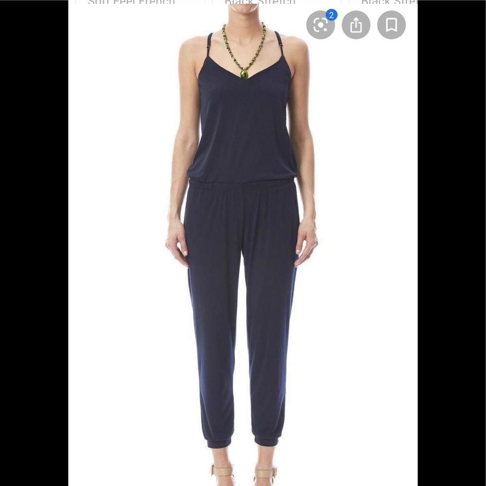 Veronica M Navy Blue Jumpsuit